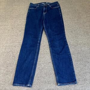 Old Navy High-Rise Straight Leg Jeans Womens 8 Blue Denim 5-Pocket Medium Wash